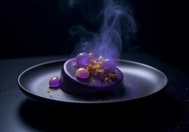 Luxury dining plate with stars theme